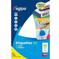 Agipa Universal-Etiketten, 8 x 20 mm, weiá