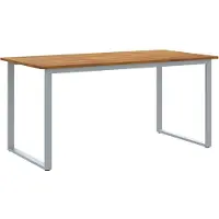 vidaXL Garten Essgruppe 7 stk. Grau Massivholz Akazie