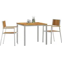 vidaXL Outdoortisch-Set 3 stk. 90 x 90 x 75 cm