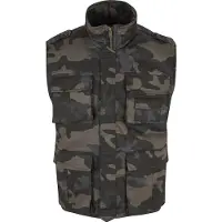 Brandit moderne Herren Jacke Reißverschluss Klettverschluss Camouflage