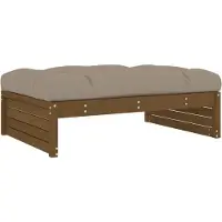 vidaXL Gartenhocker Honigbraun 120x80 cm Massivholz Kiefer