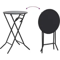 vidaXL Gartentisch Anthrazit 50 x 50 x 72 cm Metall