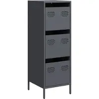 vidaXL Highboard Anthrazit 39x35x103,5 cm Stahl