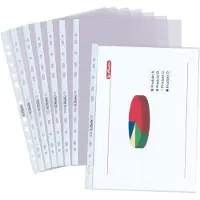 Herlitz 10840320, 210 x 297 mm (A4), Transparent, Polypropylen (PP), Porträt, 100 Stück(e)