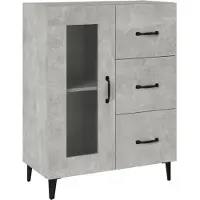 vidaXL Sideboard Betongrau 69,5x34x90 cm Holzwerkstoff