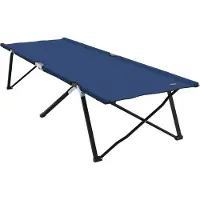 vidaXL Klapp Schlafbett fürs Camping Blau 206 x 76 x 74 cm