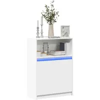 vidaXL Sideboard mit LED Weiß 72x34x100 cm Holzwerkstoff