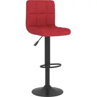 vidaXL Barhocker Weinrot Stoff