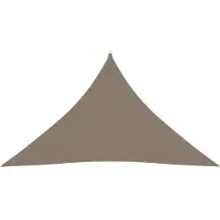 vidaXL Sonnensegel Oxford-Gewebe Dreieckig 3,5x3,5x4,9 m Taupe