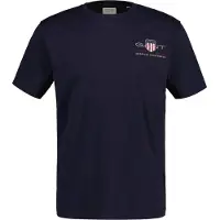 Gant T-Shirt "T-Shirt Regular Archive Shield EMB 1er Pack", Herren, Gr. S, blau, Obermaterial: 100% Baumwolle CO., Shirts T-Shirt