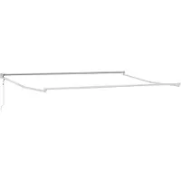 vidaXL Ausziehbare Markise Rot und Schwarz 350 x 250 cm