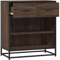 vidaXL Sideboard Braun Eichen-Optik 68x35x76 cm Holzwerkstoff
