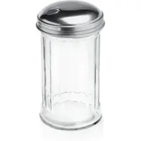 Playflip 42x Streuer American Style 13,5 cm, 300 ml Zuckerstreuer groß Edelstahl Glas