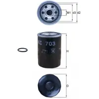 MAHLE ORIGINAL Kraftstofffilter KC 703D