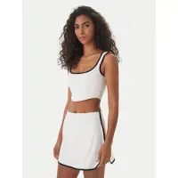 GUESS Top V6GP09 K2999 Écru Slim Fit