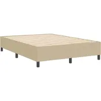 vidaXL Plattformbettgestell Grau-Grün 160 x 200 cm Cordstoff
