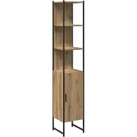 vidaXL Badezimmerschrank Artisan-Eiche 33 x 33 x 185,5 cm