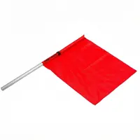 Sport-Thieme Kampfrichterfahne "Colour", Aluminium-Griff, Rot