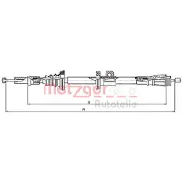 METZGER Handbremsseil Seilzug Feststellbremse für VOLVO V70 I (875, 876) Hinten Links Hinten Rechts Rechts 10.8061