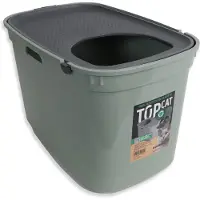 Moderna Top Cat Katzentoilette Silber 58.5 x 39 x 39 cm Silber 58.5 x 39 x 39 cm