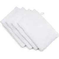 Gozze Waschlappen New York, weiß, 17 x 24 cm, Waschhandschuh, aus 100% Baumwolle, 550 g/m2, 4 Stück