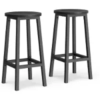 Vasagle Barhocker 2er Set mit Fußstütze und Metallgestell LBC032B56