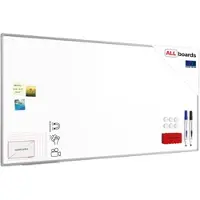 Allboards Keramik-Magnettafel emailliert P3 200x100 cm, Alurahmen