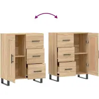 vidaXL Sideboard Sonoma-Eiche 69,5x34x90 cm Holzwerkstoff