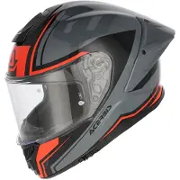 Acerbis Integralhelm Tarmak-X - Grau/Rot - XS