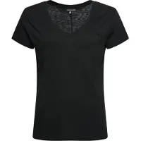 Superdry Studios Slub Embroidered Kurzarm-t-shirt Mit V-ausschnitt