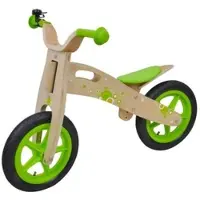Siva Kinder Laufrad Holz Woody Bubble Bike, Grün