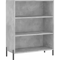 vidaXL Regalschrank Betongrau 69,5x32,5x90 cm Holzwerkstoff