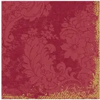 Duni Zelltuch Serviette 33x33 cm 1/4F.Royal Bordeaux