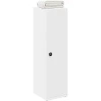 vidaXL Badezimmerschrank mit Rollenhalter Weiß 20,5x22x72 cm