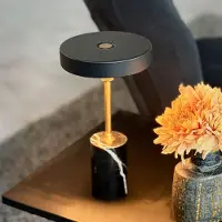 Dyberg Larsen LED Tischlampe Starlight, dimmbar, schwarz, für Wohn- / Esszimmer, Metall, Design, LED Tischlampe