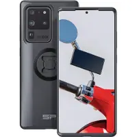 SP Connect Komplettpaket Motorrad Bundle am Rückspiegel montiert - Samsung S20 Ultra