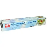 Papstar Starpak Frischhaltefolie, PVC 300 m x 45 cm mit praktischem Schneidesystem 6 Stück