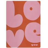 David Fussenegger Wohndecke Silvretta 'Love' 140 x 200 cm Dunkelorange