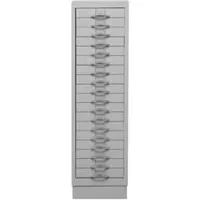 Proregal Schubladenschrank Swan 18 Schubladen HxBxT 105 x 30 x 40 cm Grau