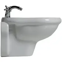 Kerasan WC Abgang waagrecht/WC wandhängend Retro/Vintage Serie Oxford Weiß von