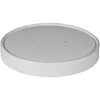 Papstar Starpak Deckel für Suppenbecher, Pappe "To Go" rund Ø 11,8 cm weiß 500 Stück