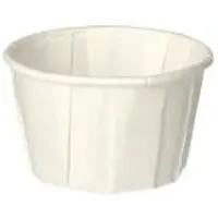 Papstar 5000 Dressingbecher, Papier pure rund 60 ml Ø 5,4 cm · 3,6 cm weiss