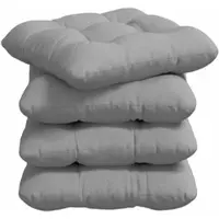 vidaXL Sitzkissen 4 Stk Wolkengrau 45 x 45 x 12 cm Stoff 42015116