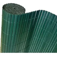 Floordirekt PVC Sichtschutzzaun UV-Beständig Verstärkt Gartenzaun 100 x 500 cm Grün