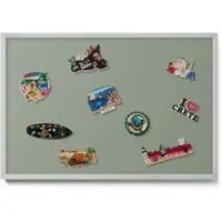 Tulup MAGNETTAFEL 60x40 cm Silberner Rahmen Helloliv