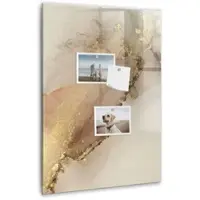 Tulup Magnettafel Aus Glas Glitzernder Marmor 40x60 cm Whiteboard Magnetisch Glas Schwarzer Marker Magnettafel Modern Glas