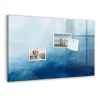 Tulup Magnetische Glastafel Abstraktes Wasser 60x40 cm Magnettafel Mit Marker Beschreibbar Schwarzer Marker Magnettafel Für Termine