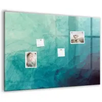 Tulup Magnettafel Aus Glas Abstraktionstiefe 100x70 cm Whiteboard Magnetisch Glas Weißer Marker Magnettafel Modern Glas
