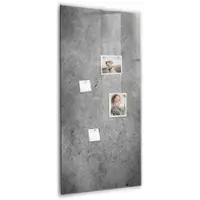 Tulup Magnettafel Beschreibbar Beton 60x120 cm Magnettafel Küche Glas Weißer Marker Glastafel Magnetisch