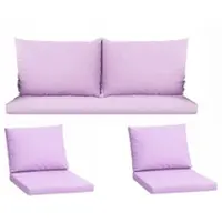 Setgarden Komfort Set Gartenloungekissen aus Technorattan-Möbel Kissen für Sofa 130x60 cm + Sessel 1tlg Purple